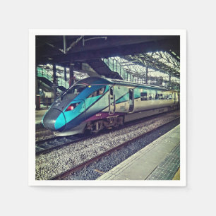 Leeds train napkin
