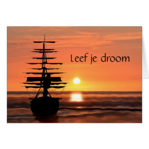 Leef je droom Grusskarte