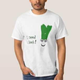 Leek Design Humourous T-Shirt