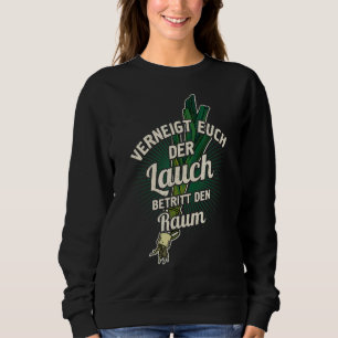 Leek Mass Dumbbell Muscle Toning Fitness Humour 6 Sweatshirt