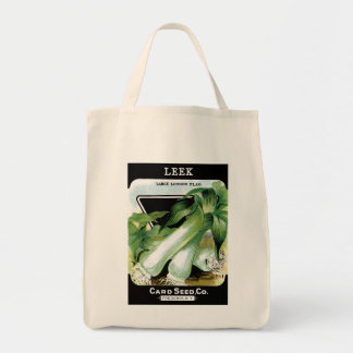Leek Seed Packet Label Tote Bag