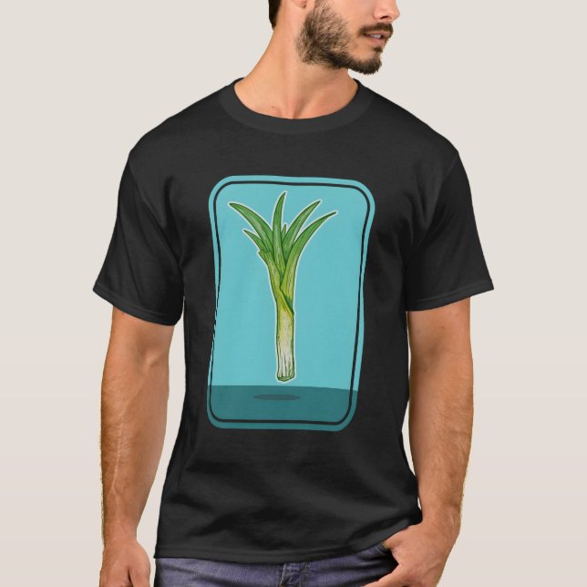 Leek Vegetable Plant T-Shirt (Front)