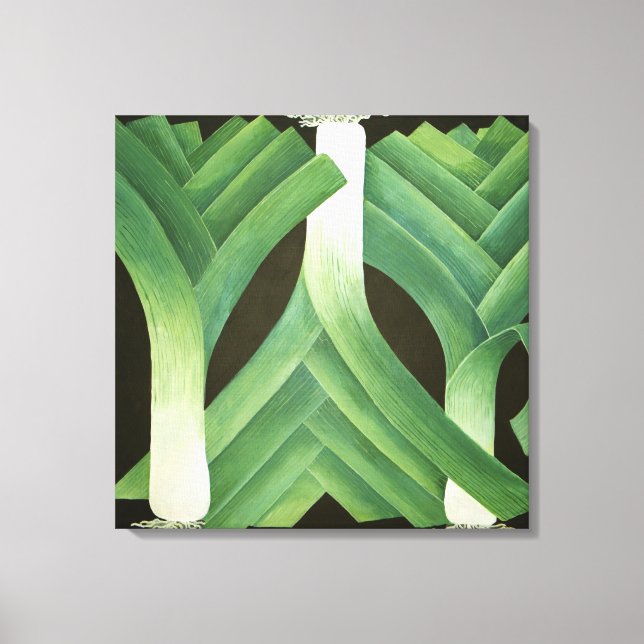 Leeks 2014 canvas print (Front)