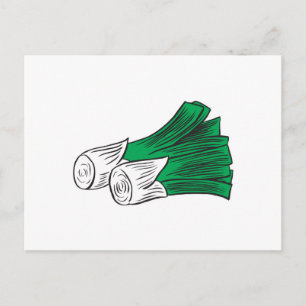 leeks postcard