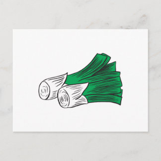 leeks postcard