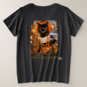 Leeloo MeowyPass Futuristic Cat T-Shirt Plus Size T-Shirt