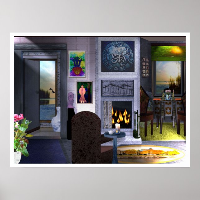 LeeMarie's Art Design The Map Poster (Front)