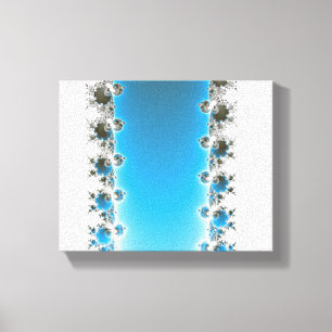 Leenece - Blue Fractal Canvas Print
