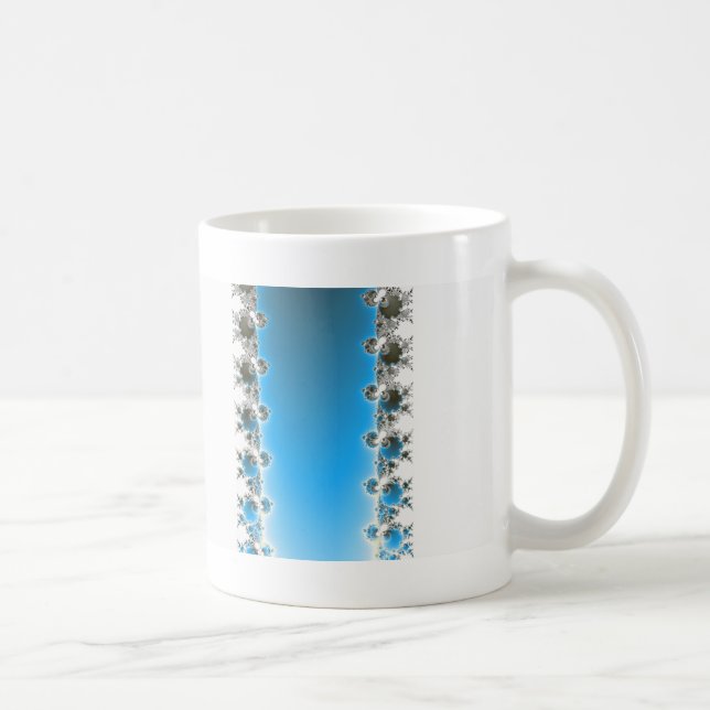 Leenece - Blue Fractal Coffee Mug (Right)