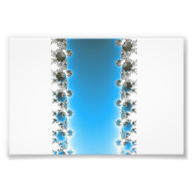 Leenece - Blue Fractal Photo Print (Front)