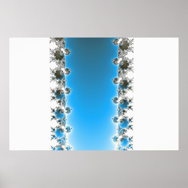 Leenece - Blue Fractal Poster (Front)