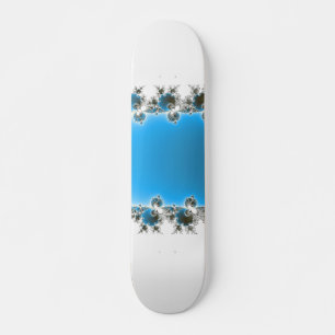 Leenece - Blue Fractal Skateboard