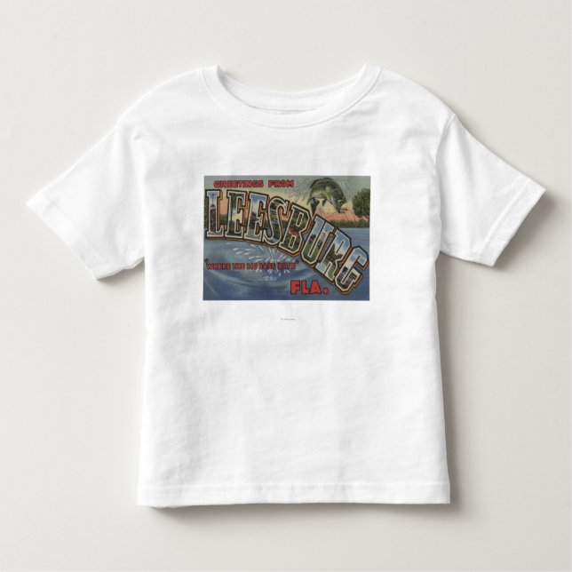Leesburg, Florida - Large Letter Scenes Toddler T-Shirt (Front)