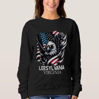 Leesylvania Virginia 4th Of July USA American Flag Sweatshirt