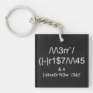 LEET Christmas Key Ring