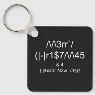 LEET Christmas Key Ring