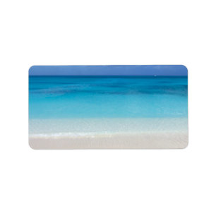 Leeward Beach   Turks and Caicos Photo Label