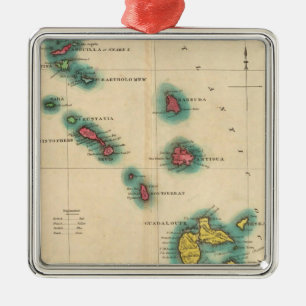 Leeward Islands Metal Tree Decoration
