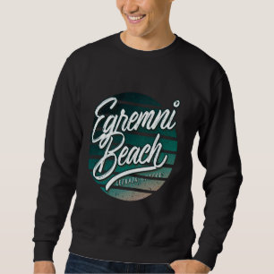 Lefkada Egremni beach, summer vacation Mediterrane Sweatshirt