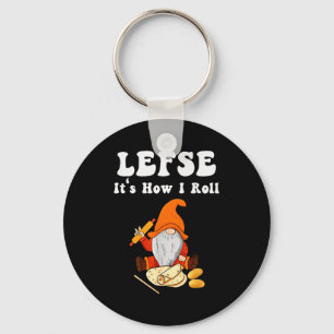 Lefse It's How I Roll Christmas  Key Ring