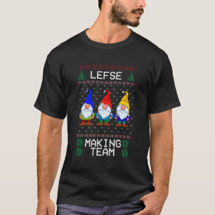 Lefse Making Team Nordic Christmas Tomte Gnome Xma T-Shirt