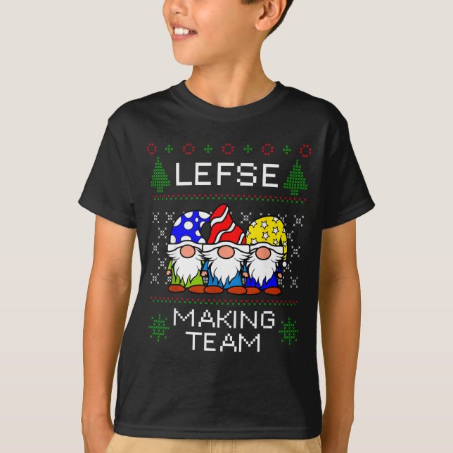 Lefse Making Team Ugly Christmas Sweater  (Front)