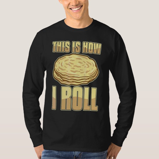 Lefse Norwegian Bread Recipe Maker Flatbread Rolli T-Shirt (Front)