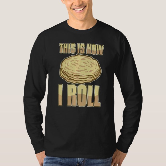 Lefse Norwegian Bread Recipe Maker Flatbread Rolli T-Shirt (Front)