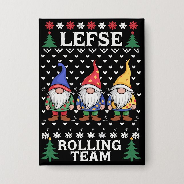 Lefse Rolling Team Christmas Baking Gnome Xmas  (Front)