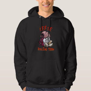 Lefse Rolling Team Cute Christmas Gnome Baking Tom Hoodie