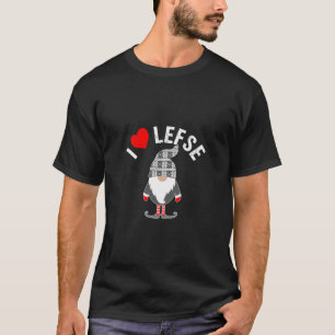 Lefse Tomte Gnome Scandinavian Gnome Baking T-Shirt