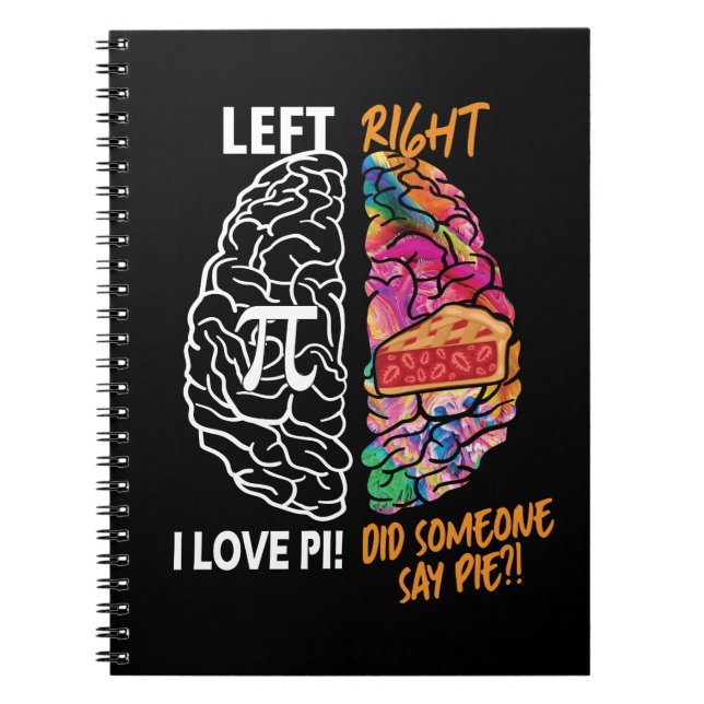Left Brain Right Brain Pi Notebook (Front)