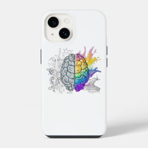 Left Brain vs Right Brain Creative Artwork iPhone 14 Case