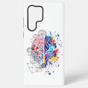 Left Brain vs Right Brain Creative Artwork Samsung Galaxy Case