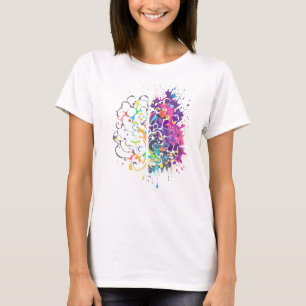 Left Brain vs Right Brain Creative Artwork T-Shirt