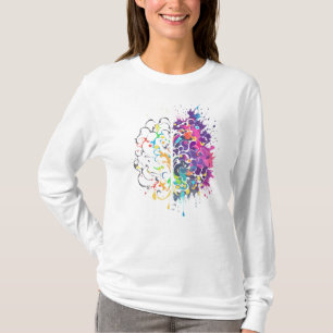 Left Brain vs Right Brain Creative Artwork T-Shirt