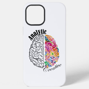 Left Brained Right Brained Analytic Creative Brain iPhone 12 Pro Max Case