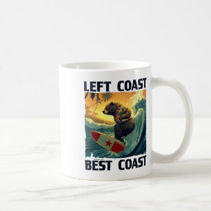 Left Coast, Best Coast Speech With Cool Surfing Be Coffee Mug