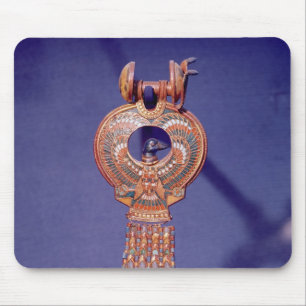 Left earring from a pair earrings with a mouse pad