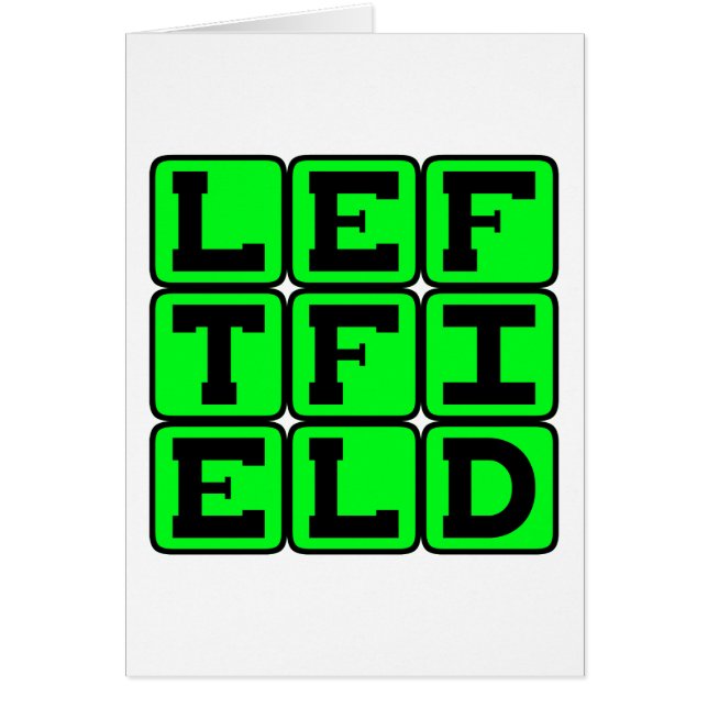 Left Field, Baseball Position (Front)