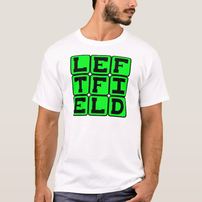 Left Field, Baseball Position T-Shirt (Front)