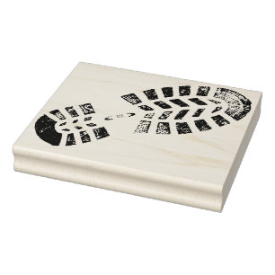 Left Foot Footprint Design Stamp