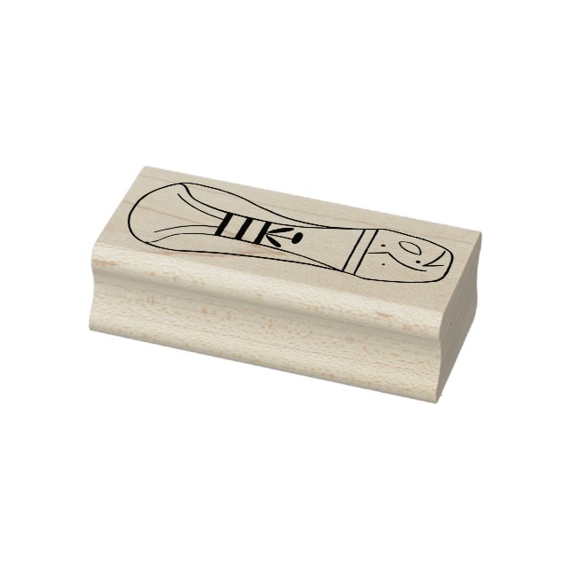 Left Footprint of extraterrestrial rubber stamp (Stamp)