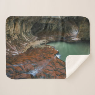 Left Fork   Zion National Park, Utah Sherpa Blanket