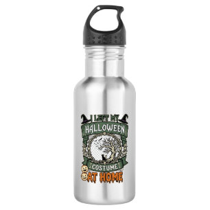 Left Halloween Costume Home Tree Cat Pumpkins_1 532 Ml Water Bottle