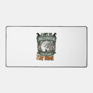 Left Halloween Costume Home Tree Cat Pumpkins_1 Desk Mat