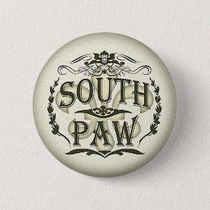 Left Handed 6 Cm Round Badge