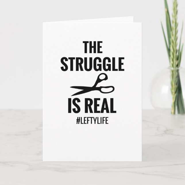 Left Handed Gifts | Lefty Left Hander Left Handed Card (Front)