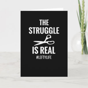 Left Handed Gifts Lefty Left Hander Left Handed Card