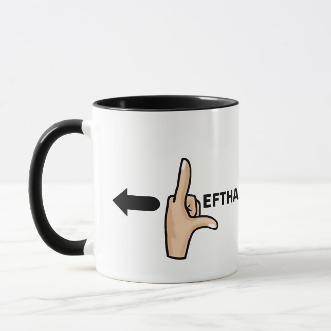 Left-handed Graphic L Mug (Left)